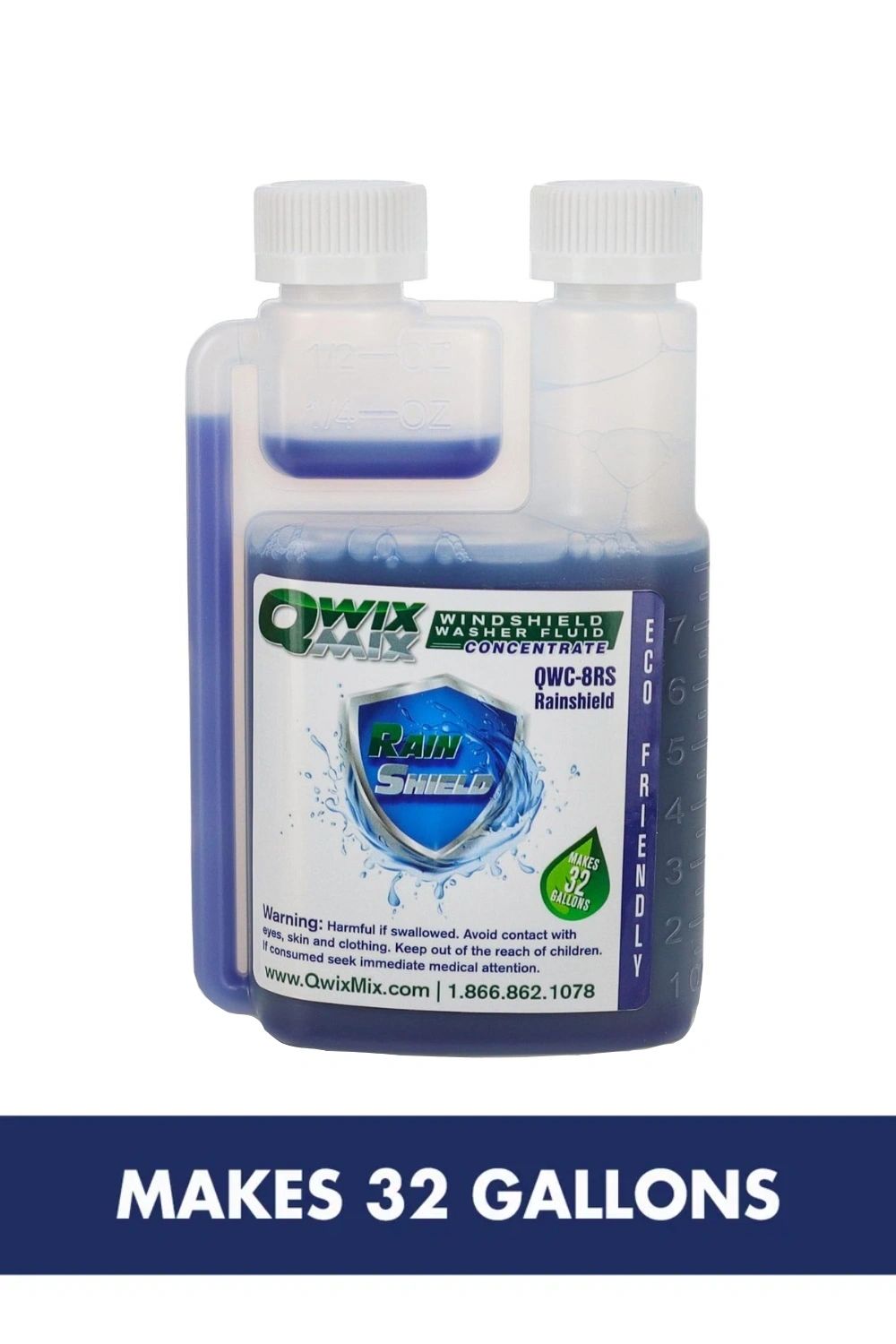 Qwix Mix QWC-8RS Rain Shield windshield washer fluid concentrate