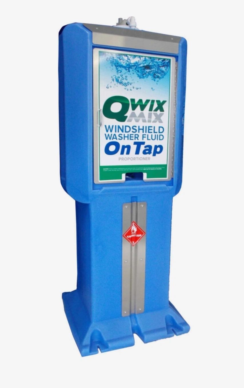Qwix Mix QWP-1-80 water-driven proportioner with 80-gallon reservoir