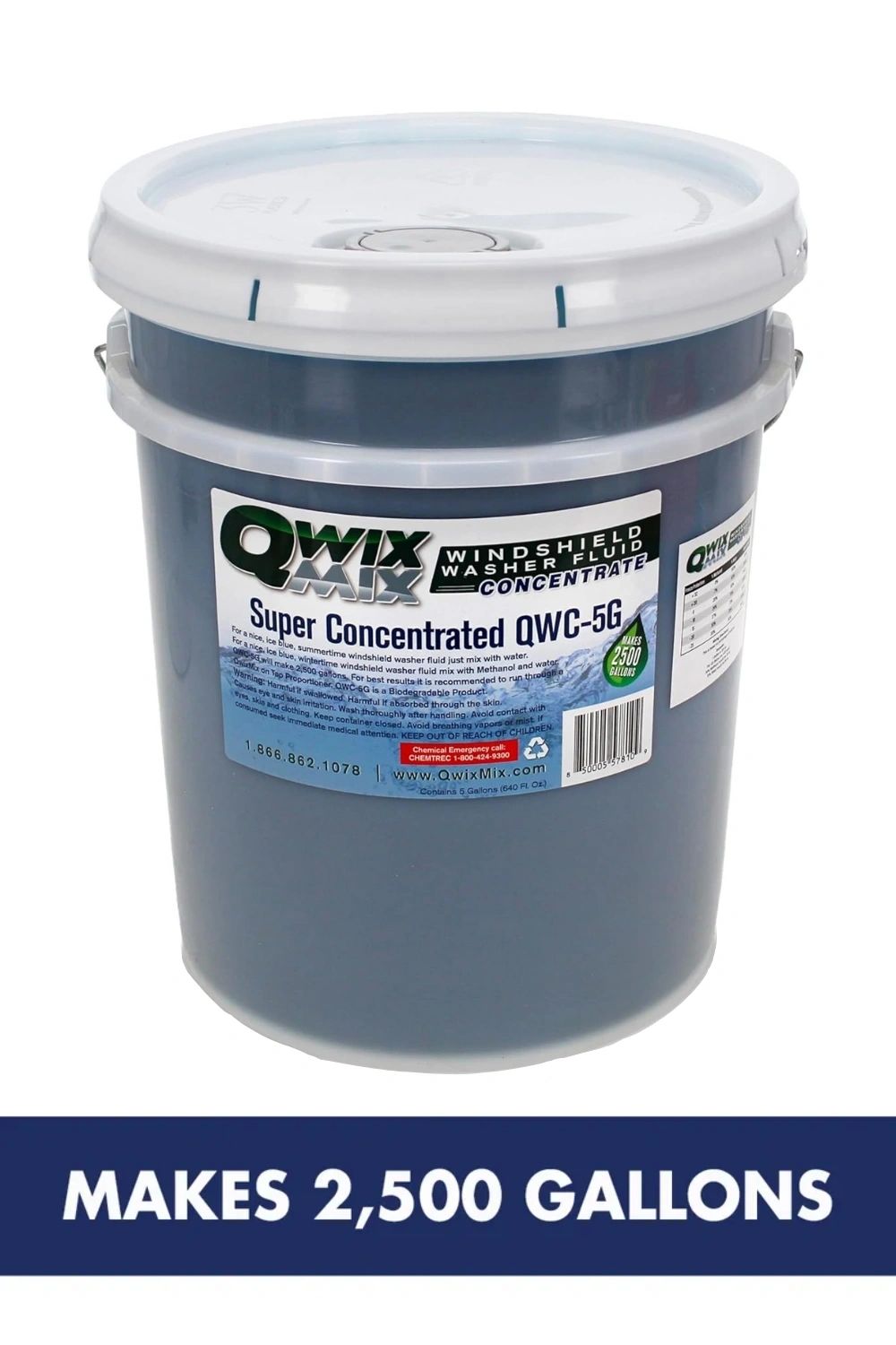 Qwix Mix QWC-5G 5-gallon pail biodegradable concentrate